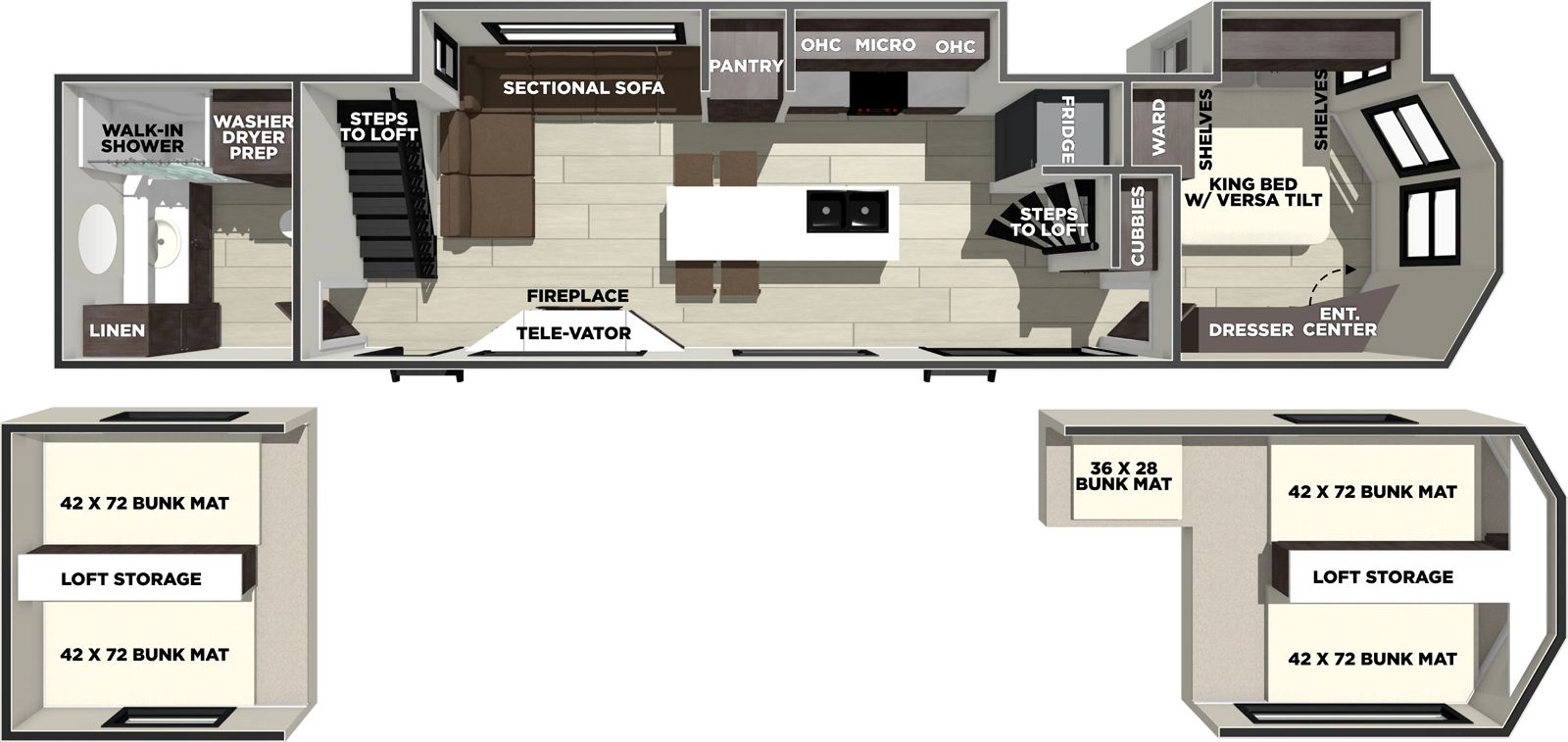 Wildwood Lodge 42ICE Floorplan